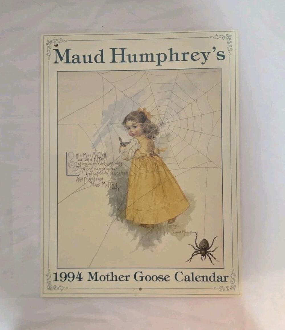 Maud Humphrey 1994 Mother Goose Calendar Vintage Gallery Graphics Nursery Art